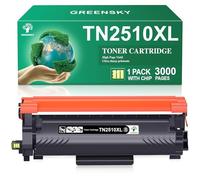 GREENSKY TN2510 TN2510XL Toner TN 2510XL TN-2510 XL Compatibile with Brother HL-L2400DWE HL-L2400DW HL-L2445DW DCP-L2627DWE MFC-L2800DW DCP-L2660DW DCP-L2665DW MFC-L2827DWXL MFC-L2860DWE (1 Black)