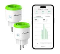GreenSun Smart WLAN Socket with Current Measurement, Electricity Meter for Balcony Power Plant, Bidirectional Measurement of Power and Generation in Mini PV for Balcony Power Plants, 16 A, 2.4 GHz, 2