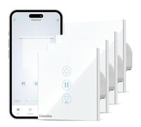 GreenSun WiFi Roller Shutter Switch, Alexa Smart Curtain Switch, 4-Piece Set, White