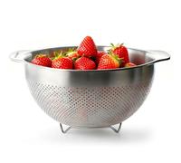 Greentainer Stainless Steel Colander Strainer Bowl - 3.3L Rust-Proof Fine Mesh with Handle Kitchen Food Strainer Basket for Washing Vegetables and Fruits, Durable Pasta Strainer & Drain Basket