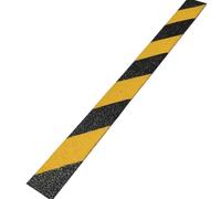 GreenTec Anti Slip Decking Strips 600mm - 10 Pack | Non Slip GRP Deck Step Covers for Garden, Patio, Balcony & Outdoor Wooden Boards (Hazard)