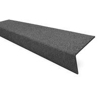 GreenTec Fiberglass Stair Nosing - Anti-Slip Grit Safety Tread - Heavy Duty Step Edge Protector for Wood, Concrete & Metal - Weather Resistant - Sizes 500mm - 3000mm (Black, 1500mm)