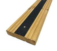 GreenTec GRP Anti Slip Decking Strip - Heavy Duty Non Slip Safety Tread for Decking, Outdoor Steps, Stairs & Ramps - Multiple Sizes & Colours (1, Black, 400mm x 50mm x 3mm)