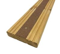 GreenTec GRP Anti Slip Decking Strip - Heavy Duty Non Slip Safety Tread for Decking, Outdoor Steps, Stairs & Ramps - Multiple Sizes & Colours (20, Brown, 600mm x 50mm x 3mm)