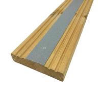 GreenTec GRP Decking Strip 600mm x 50mm - Anti Slip Non Slip Safety Tread for Outdoor Steps, Decking & Ramps - 1 Piece (Grey)