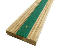 GreenTec GRP Anti Slip Decking Strip - Heavy Duty Non Slip Safety Tread for Decking, Outdoor Steps, Stairs & Ramps - Multiple Sizes & Colours (5, Green, 600mm x 50mm x 3mm)