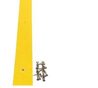 GreenTec GRP Decking Strip 600mm x 50mm - Anti Slip Non Slip Safety Tread for Outdoor Steps, Decking & Ramps - 1 Piece (Yellow)