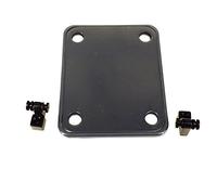 Greenten Black 4 Bolt Neck Plate Plain and Roller String Trees String Tree Guide Retainer with Screws for FD Strat Tele Basses