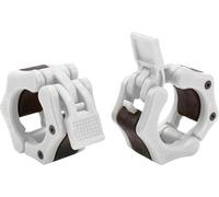 Greententljs Olympic Barbell Weight Clamps 2 Inch Clips Quick Release Locking 2" Pro Olympic Bars Deadlifts Weights Plates for Squats Weightlifting Fitness Body-Solid (White)