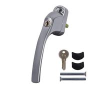 greenteQ Alpha TBT Locking Tilt & Turn Window Handle - Polished Chrome