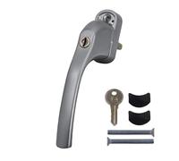 greenteQ Alpha TBT Locking Tilt & Turn Window Handle - Satin Chrome