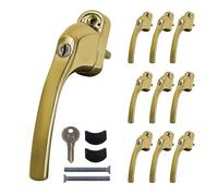 greenteQ Alpha TBT Locking Tilt & Turn Window Handle (x10) - PVD Gold