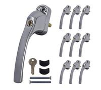 Greenteq Alpha Tilt & Turn Window Handle (10 Pack) - Polished Chrome