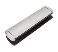 12" Letterplate Door Letterbox UPVC Wood Omega Premium Sprung Heavy Duty 40-80 - Chrome (Satin)