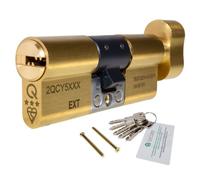 Greenteq Orion 3 Star Thumbturn Euro Cylinder - 40/50 (90mm), Brass