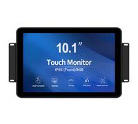 GreenTouch 10.1 inch 10 Points Front Waterproof Industrial Open Frame PCAP Touch Screen LCD Display Monitor 1280x800 Black