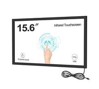 GreenTouch 15.6 Inch 10 Points Infrared Touch Screen, IR Touch Screen Panel Overlay Kits with 3mm Thickness Tempered Glass…