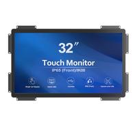 GreenTouch 32 inch 10 Points PCAP Open Frame Touch Screen Industrial LCD Display Monitor HDMI+VGA+DVI Video Port
