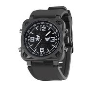 GREENTREEN Men Watches Digital-Analog Chronograph: Wristwatch with Silicone Strap - Quartz Watch for Military Training Outdoor Activities