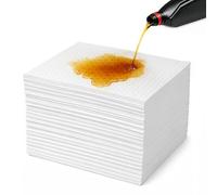 GreenWhim 100 Pack Premium Oil 50 x 40 cm Absorbent Pads Hydrophobic Spill Control Mats For Oil Fuel And Petroleum Based Fluids Industrial Workshop Marine Use