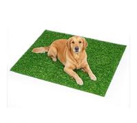 GreenWhim Artificial Grass Rug Turf Realistic dog lawn mat with drainage holes Fake Grass for Dogs Potty Training Garden, Patio, and Outdoor Decoration (80 * 100CM)