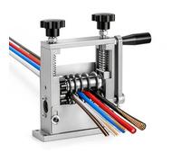 GreenWhim Manual Wire Stripping Machine 5-Channel Cable Peeler 1-17mm Adjustable Inlet Heavy-Duty Alloy Bench Mount Stripper for Copper/Aluminium Scrap Recycling