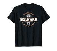 Greenwich Prime Meridian Coordinates Label 2C T-Shirt