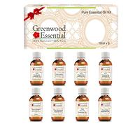 Greenwood Essential Essential Oil Kit 100% Natural Therapeutic Grade 10ml (0.33 oz) Each - Pack of 12