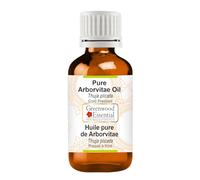 Greenwood Essential Pure Arborvitae Oil (Thuja plicata) Cold Pressed Natural Therapeutic Grade 10ml (0.33 oz)