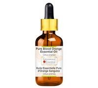 Greenwood Essential Pure Blood Orange Essential Oil (Citrus sinensis) with Glass Dropper Steam Distilled 2ml (0.06 oz)