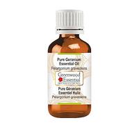 Greenwood Essential Pure Geranium Essential Oil (Pelargonium graveolens) Steam Distilled Natural Therapeutic Grade 10ml (0.33 oz)