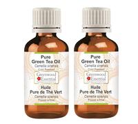 Greenwood Essential Pure Green Tea Oil (Camellia sinensis) Natural Therapeutic Grade (Pack of Two) 15ml X 2 (1 oz)
