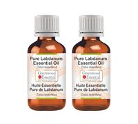 Greenwood Essential Pure Labdanum Essential Oil (Cistus ladaniferus) Steam Distilled 100ml x 2 (6.76 oz)