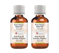 Greenwood Essential Pure Onion Seed Oil (Allium cepa) Cold Pressed (Pack of Two) 30ml X 2 (2 oz)