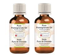 Greenwood Essential Pure Pomegranate Oil (Punica granatum) Cold Pressed (Pack of Two) 30ml X 2 (2 oz)