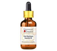 Greenwood Essential Pure Ravintsara Essential Oil (Cinnamomum camphora) with Glass Dropper Steam Distilled 10ml (0.33 oz)