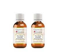 Greenwood Essential Pure Spike Lavender Essential Oil (Lavandula latifolia) Steam Distilled (Pack of Two) 15ml X 2 (1 oz)