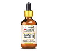 Greenwood Essential Pure Yarrow Essential Oil (Achillea millefolium) with Glass Dropper Steam Distilled Natural Therapeutic Grade 30ml (1 oz)