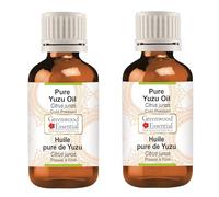 Greenwood Essential Pure Yuzu Oil (Citrus junos) Cold Pressed (Pack of Two) 10ml X 2 (0.66 oz)