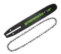 Greenworks 12" Replacement Bar and Chain Combo,0.043'' Gauge