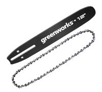 Greenworks 12" Replacement Bar and Chain Combo, 0.05'' Gauge