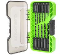 Greenworks 14 Piece Black Oxide Drilling Bit Set