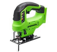 Greenworks 24 V Cordless brushless Jigsaw, 3000 SPM, Adjustable tilt up to max. 45°, 4 Orbital Settings, LED Light, dust Extraction, Without 24 V Battery and Charger JS24L01-01