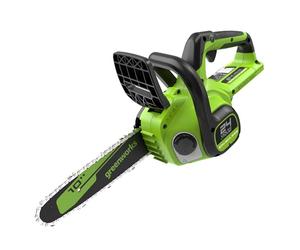 Greenworks 24V 10in Cordless Chainsaw, 25cm Brushless Electric Battery Chainsaw with Automatic Oiler, 7.8m/s Chain Speed, Tool only