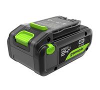 Greenworks 24V 4Ah High Power Battery with USB-C Port Li-Ion 24V 4.0 Ah Rechargeable Battery Suitable for all 200+ Greenworks 24V Devices, 2-Year Warranty - PA400X
