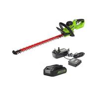 Greenworks G24HT56II 24v Cordless Hedge Trimmer 560mm 1 x 2ah Li-ion Charger