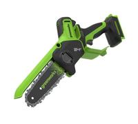 Greenworks 24V 6in Mini Chainsaw, 15cm Brushless Battery Chainsaw Cordless with Auto-Oil System, 7.8m/s Cutting Speed, Electric Saw for Tree Branches, Tool only