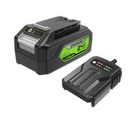 Battery G24B4 and Charger G24UC (Li-Ion 24V 4Ah 60W Output 120 Minutes Charging Time for 4Ah Appropriate for All Devices from the 24V Greenworks Line)