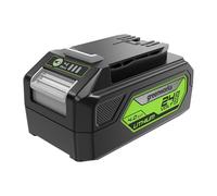 Greenworks 24V Battery. Original Greenworks Rechargeable Powerful Battery. Suitable for All 24V Garden Tools. 4 Ah Lithium-Ion Battery. Fast Charging, 3-Stage charge level. 2 Year Warranty G24B4