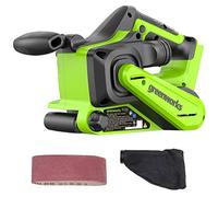 Greenworks 24V Brushless Cordless 3in. x 18in. Belt Sander Kit with Dust Bag and 60 Grit Sandpaper, Tool Only